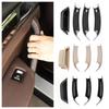 For BMW X3 F25 X4 F26 Black Beige Carbon Interior Door Handle Panel Cover Trim