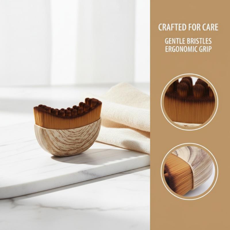 Lymphatic Drainage Contour Face Brush Portable 2in1 Tool Reduces Chin Puffiness For Facial Massage Spa Care At Home