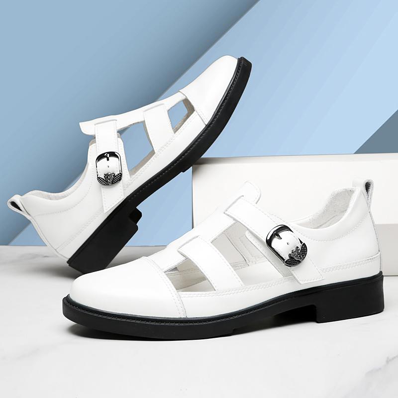 Fashion New Hollow Out Male Beach Shoes Non-Slip Summer Men's Casual Shoes Breathable Sandals Quick Dry Business Flats Wading Aqua Shoes