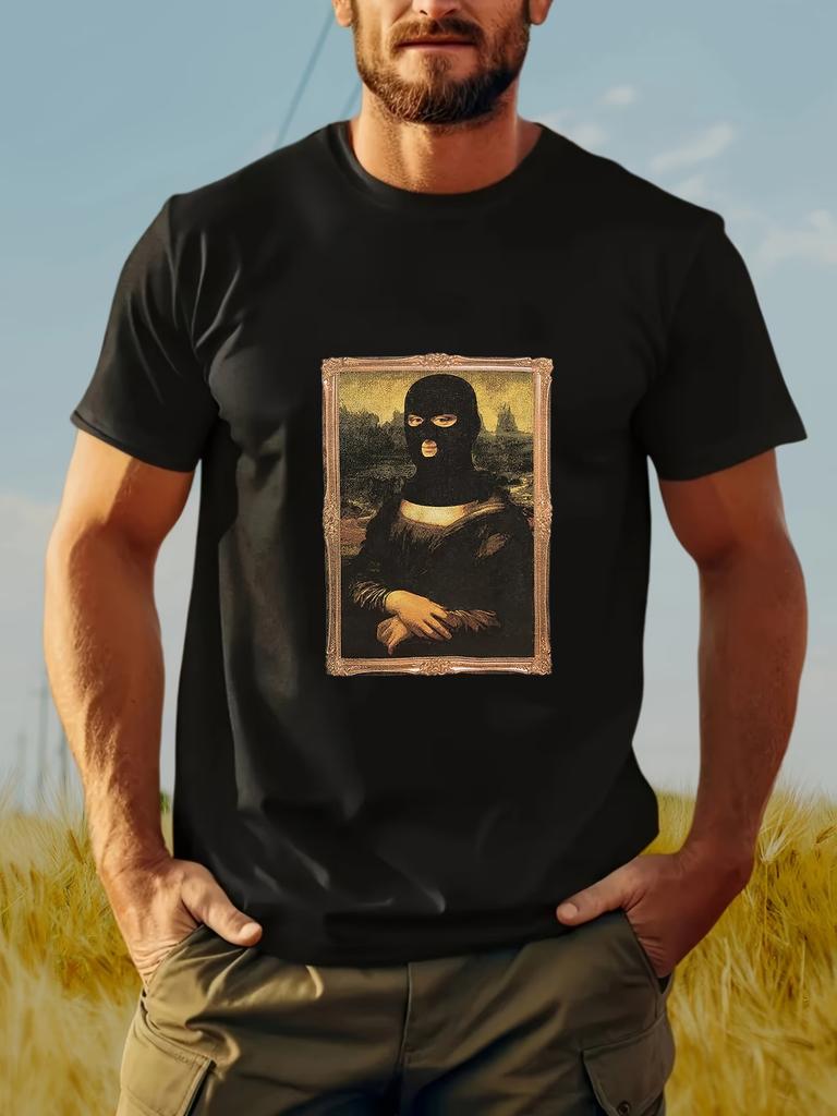 Unisexs Funny Mona Lisa Graphic Vintage Meme T Shirt Summer Oversize Tee Unisex Streetwear Novelty Harajuku Casual Top