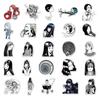 50 Tomie Anime Horror Stickers: Waterproof Decor for Journals, Laptops, Cars, Motorcycles, and Suitcases
