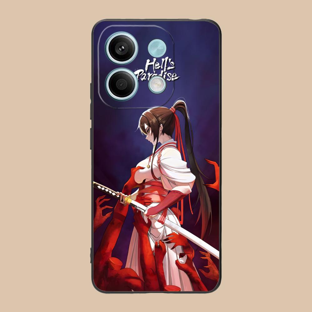 Hell's Paradise Sagiri Phone Case for POCO F8 F7 F6 F5 F4 F3 F2 Pro GT C75 C71 C65 C61 C40 Pro Ultra Soft TPU Shockproof Cover