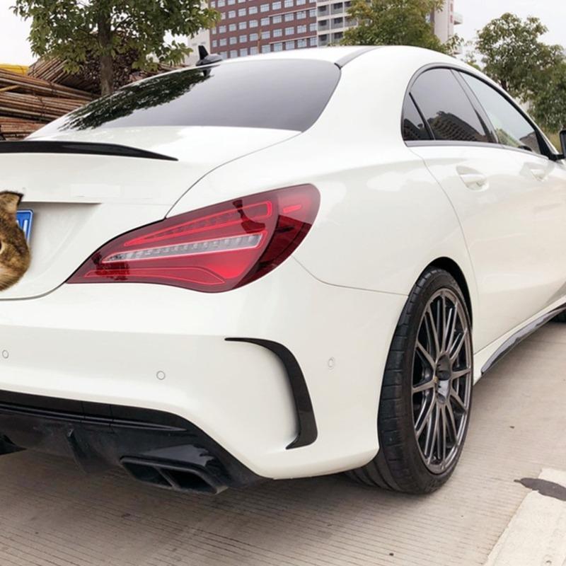 Rear Bumper Spoiler Canards Vents Cover Trim Kits For Mercedes Benz CLA Class W117 C117 CLA200 220 250 260 45 AMG 2013-