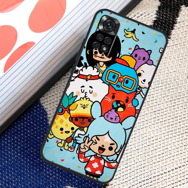 Toca Boca Toca Life World Case For Xiaomi Redmi Note 12 8 9 10 11 Pro 9S 10S 11S 8T Redmi 10 12C 9C 10A 10C Coque
