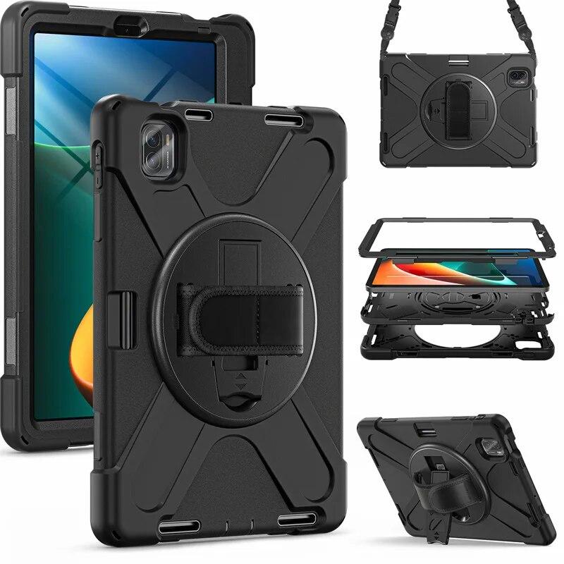 For XiaoMi Mi Pad 5 6 MiPad5 Pro MiPad 6 Pro 11 inch 2023 Case Heavy Duty Armor Silicon  PC Kids Shockproof Cover Shell Strap