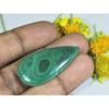 AA++ Natural Green Malachite Pear Cabochon Loose Gemstone 19X38X05MM 42Cts. D-09