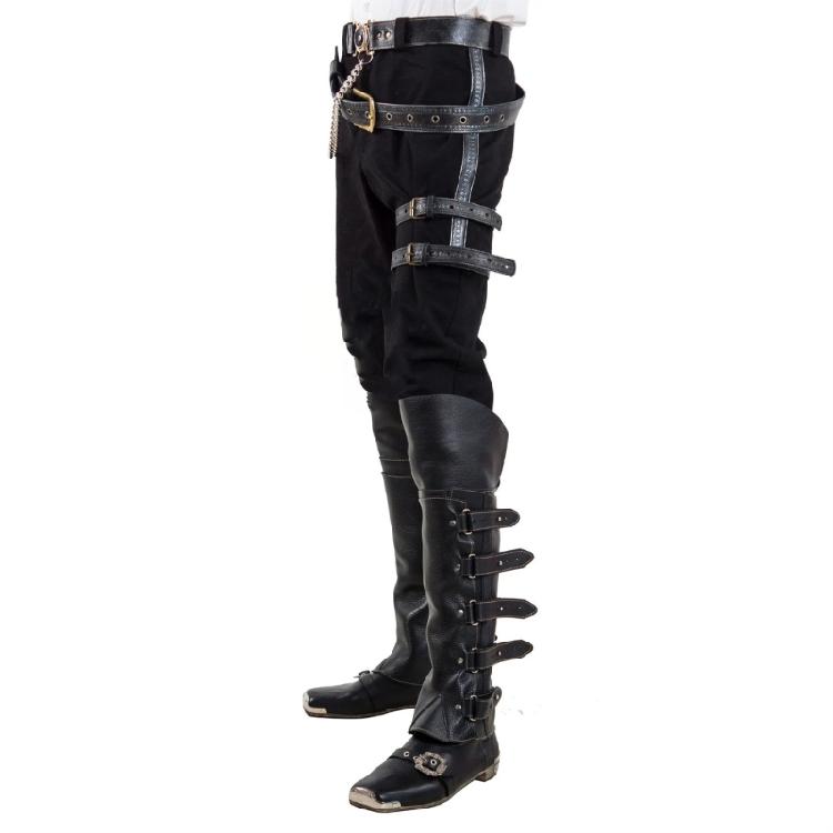 Coprigambe Steampunk Punk Medievali Copristivali da Pirata Costumi Rinascimentali