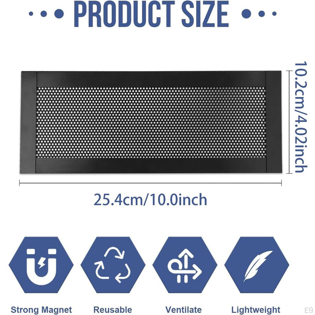 Floor Ventilation Grille Cover, Mesh Air Outlet PVC, Dustproof, for