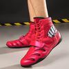 Neue Herren Boxschuhe Rutschfeste Ringerschuhe Professionelle Damen Kampf-Sneakers Hoher Knöchel Top Qualität Unisex Boxstiefel