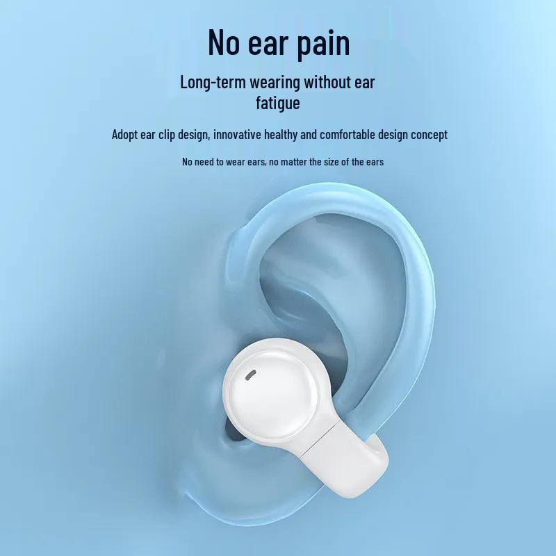 2025 Wireless Bone Conduction Clip-on Noise-Cancelling Bluetooth Earphones for Running
