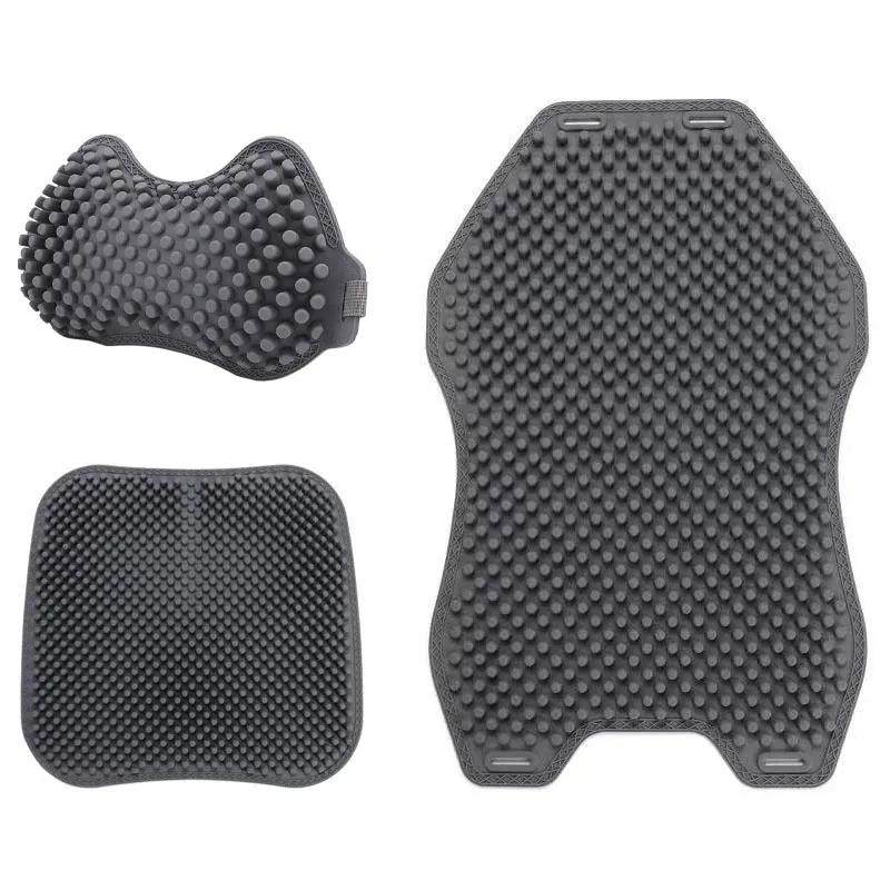 3-teiliges Set aus Autokissen, Autokissen, Silikon-Autokissen, druckreduzierende und bequeme Nackenschutz-Kopfstützen