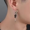 Geometric Cone Earrings Ear Pendant With Stylish Fringe Alloy Punk Accessory For Casual Evening Event