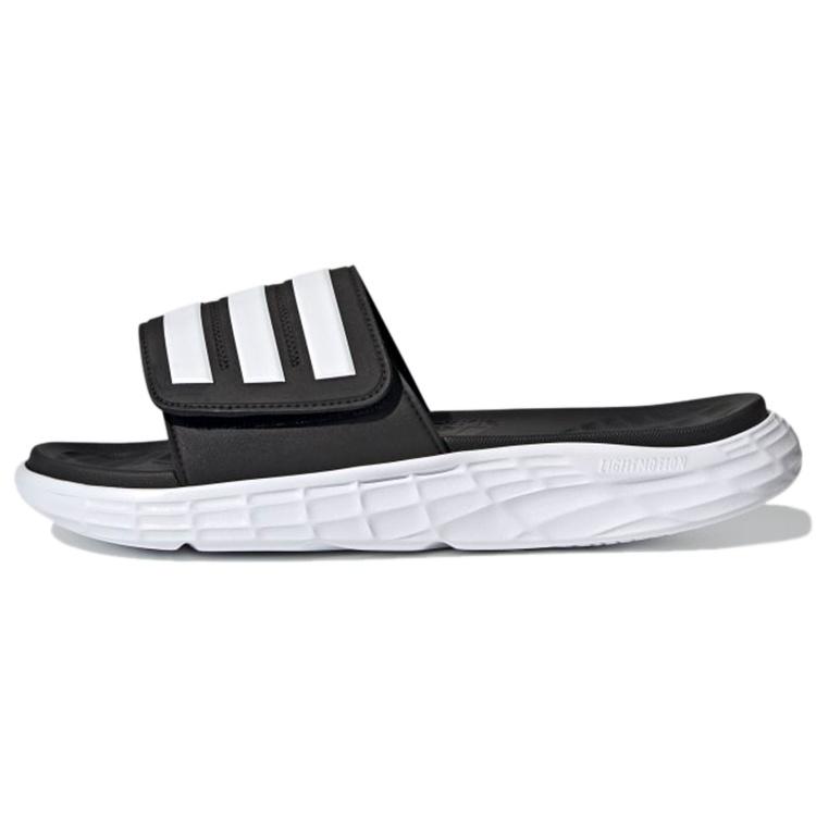 adidas Duramo SL Slides  Black White  Men s FY8786 EU 44.5