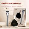 Ein-Wort Flachpinsel für Foundation Leichter Pinsel für flüssiges Make-up Mit Make-up-Schwämmchen Zubehör für Make-up-Werkzeuge