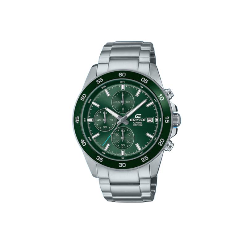 

Casio 100M Waterproof Quartz Movement Metal Strap Watch 48.5Mm Green Dial Men watches EFR-526D-3AVUPR Regular Watch Box,Green Dial