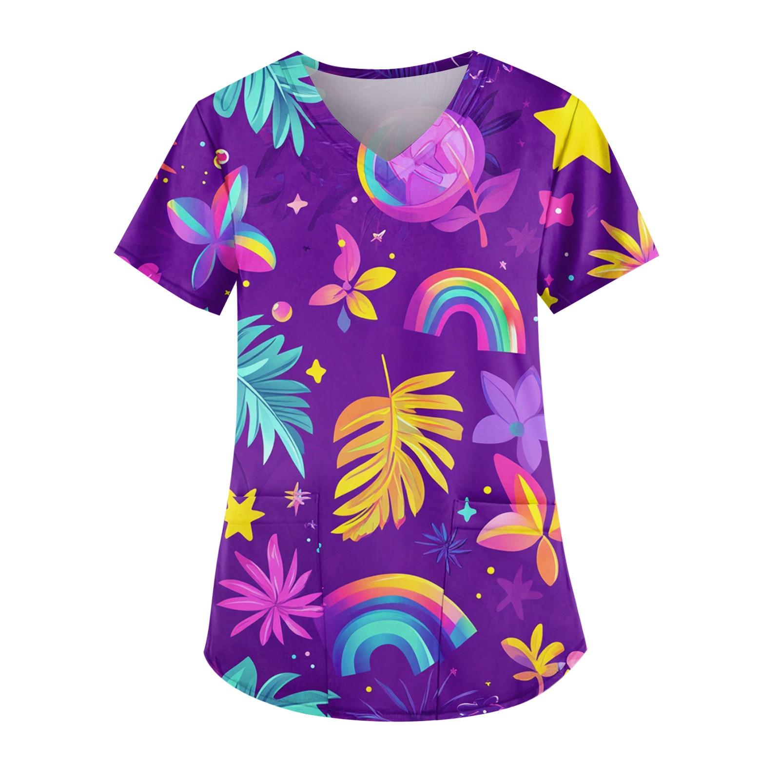 

Женские модные повседневные топы с v-образным вырезом и защитная спецодежда с принтом XXXXL