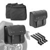 Set 2x Satteltaschen für Custom-Motorräder + Halterung + Innentasche RNO