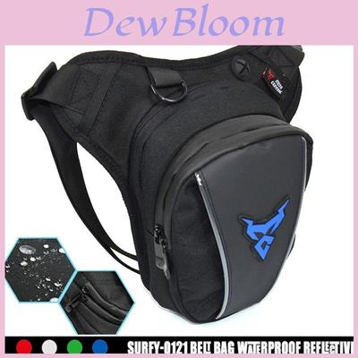 Bolsa de pierna para motocicleta Impermeable Oxford Riñonera de caída Cinturón Cadera Trasero Estilo Militar