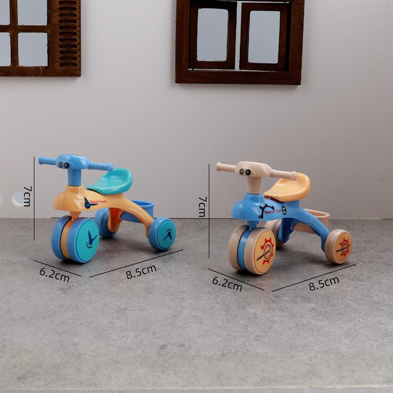 1Pcs Dollhouse Mini Tricycle Simulation Small Bike Model Toys Miniature Home Scene Ornament Doll House Accessories