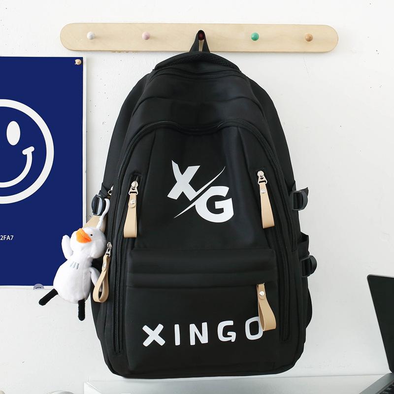 Schoolbag1011 new large-capacity backpack to reduce the burden of small, medium and early college students schoolbags, street trend travel bags,