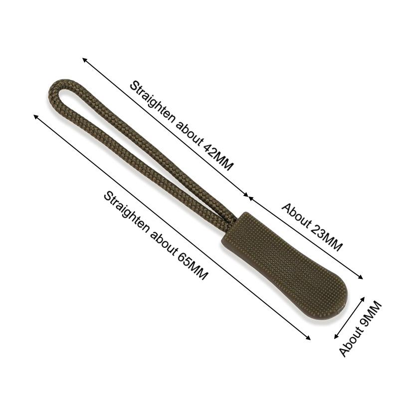 50Pcs Zipper Pull Puller End Fit Rope Tag Replacement Clip Broken Buckle Fixer Zip Cord Tab Travel Bag Suitcase Tent