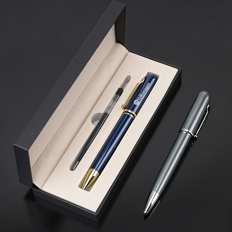Luxury Metal Business Signature Pen Durable Gel Ballpoint Pen Gifts for Volkswagen VW R Rline Passat Jetta CC Touran Tiguan Golf QE5