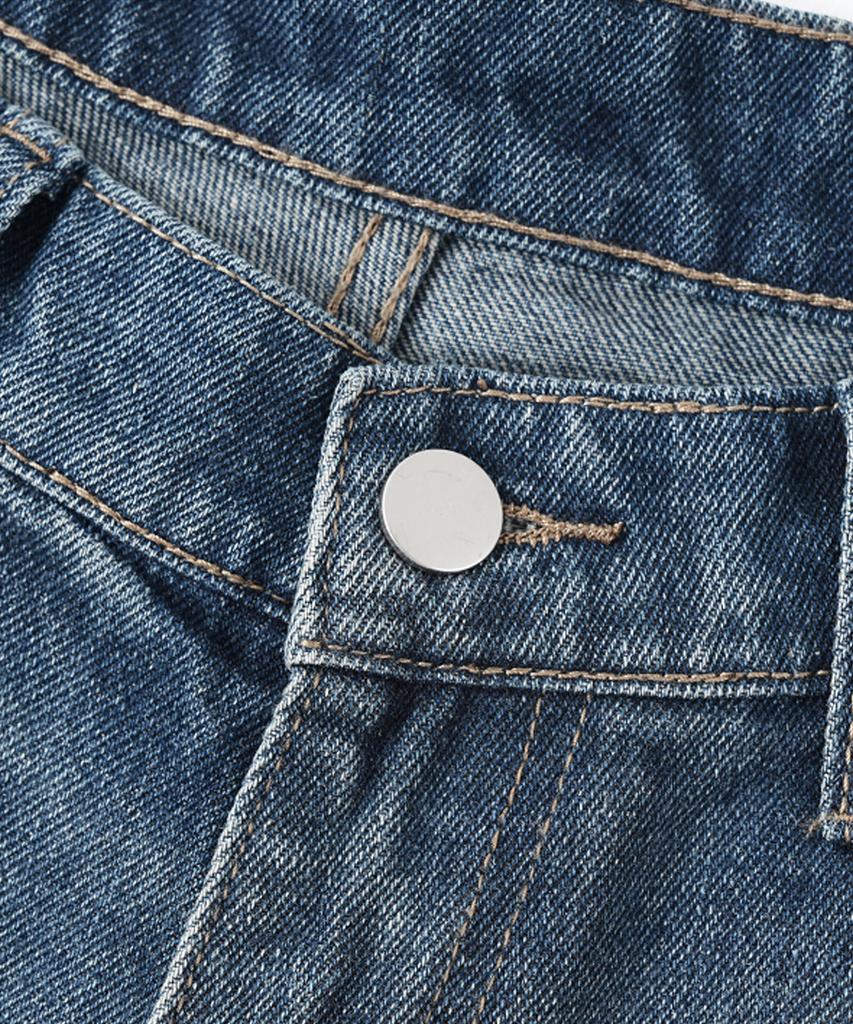 Descheuis Everyday Washed Bermuda Denim Pants Vintage Blue (Type B)