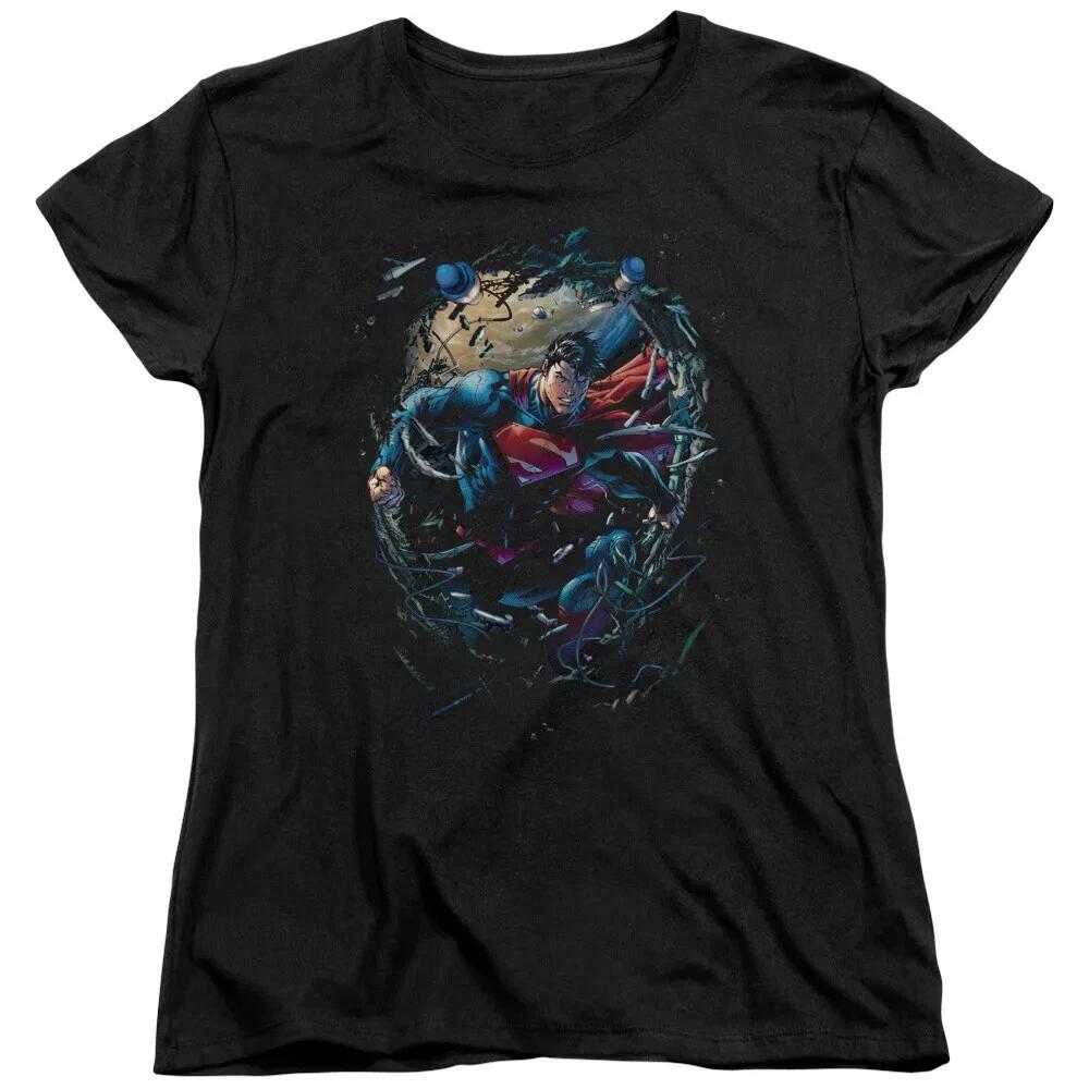 Superman  Breaking Space  Women s T-Shirt 4XL