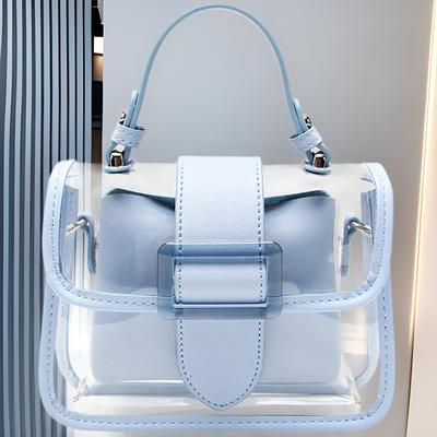 Transparente Tasche, Modische Ganzjahres-Jelly-Tasche, Handtasche, Kettentasche, Umhängetasche