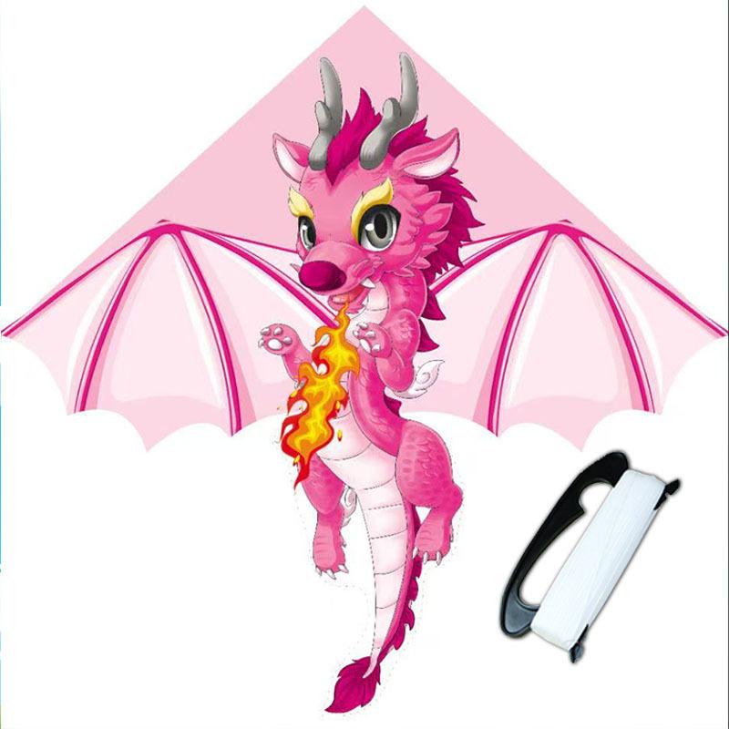 Chinese Dragon Kite Upgraded Hot Cut Craft Cartoon Kite Suitable For Beginners With 100M Kite String Outdoor Flying Toy