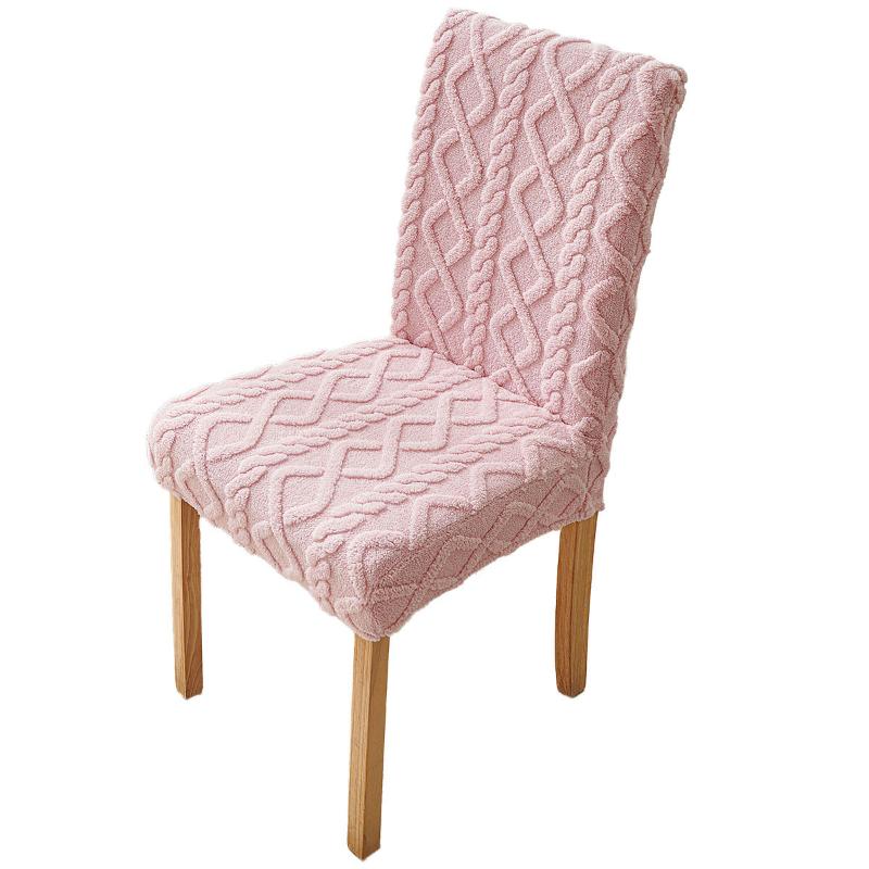 1PC Jacquard Craft Elegant Home Decor Comfortable Cable Knit Pattern Non-slip High Stretch Stain Resistant Multi-Color