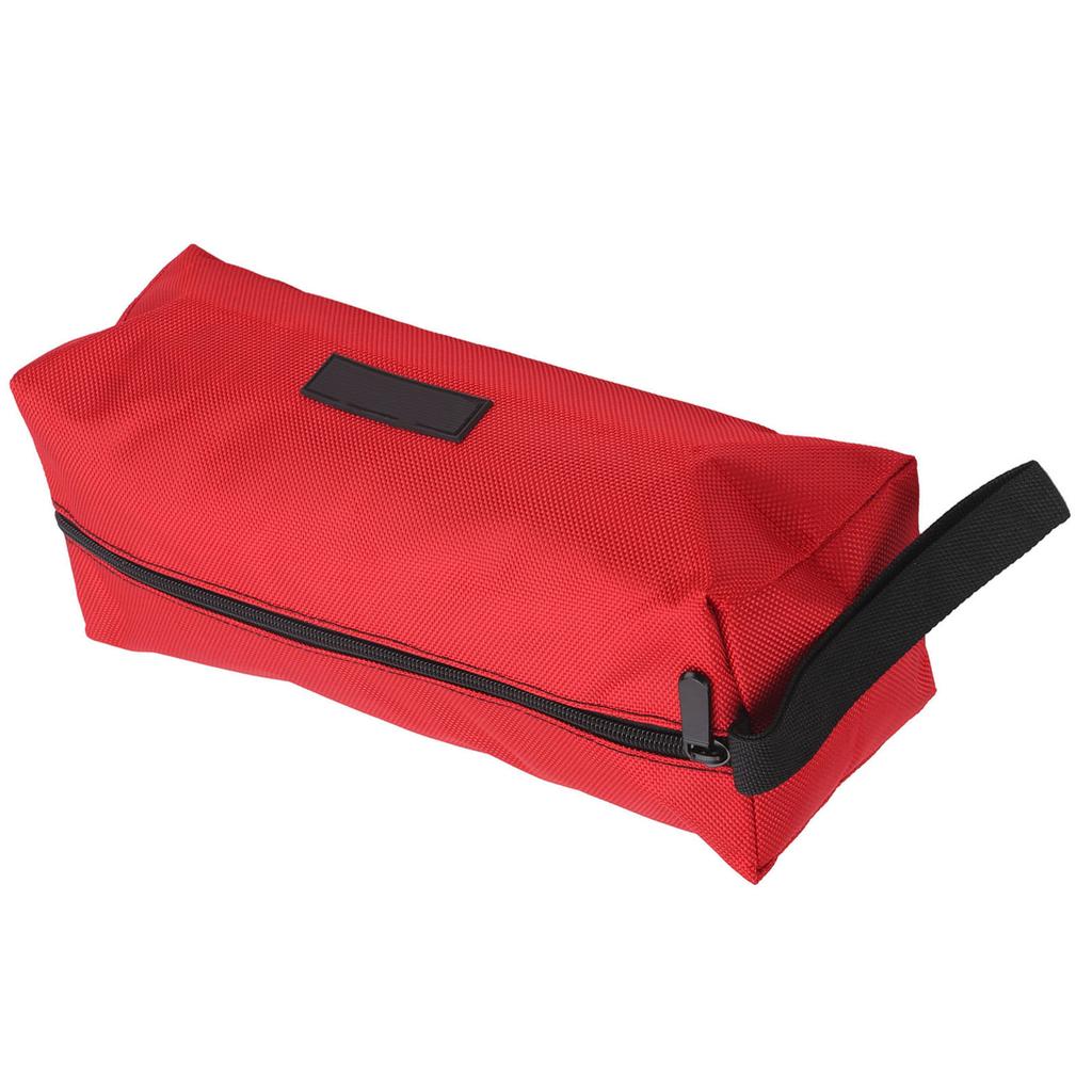 Tool Bag MultiPurpose Thick Electrician Portable Waterproof 1680D Oxford Cloth L(Red )