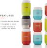 ZOKU Teal Food Insulates Keeps Food Hot or Colorful Food Convenient for Outdoor and Teal Jar, 295ml, Food, Cold, Jar, Travel, Activities, Lunchboxes,