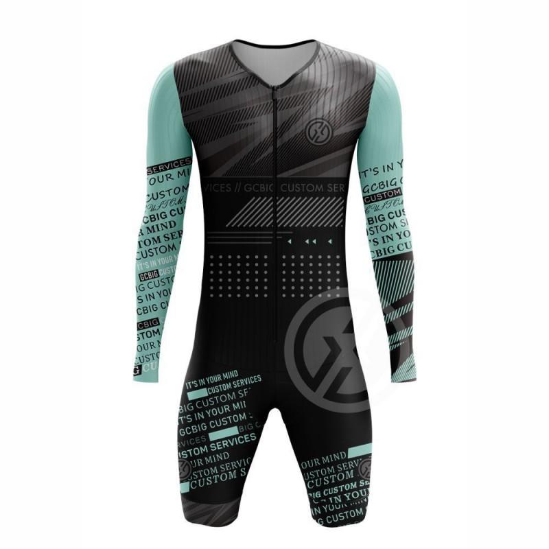 Mens Triathlon One-Piece Cycling Jersey Road Bike Racing