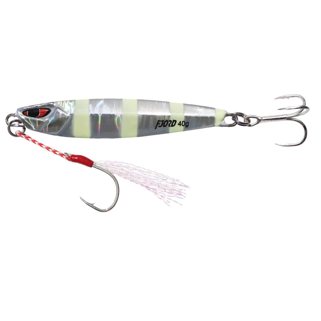 fjord Metal Jig 6-Color Set, 20g/40g, Slow Light, Shore Jigging Lure (40)