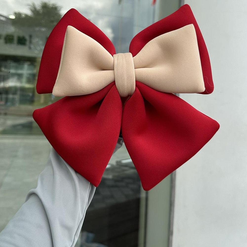 

1pc Cute Bowknot Electric Vehicle Decoration Helmet Bow Cloth Satin Ribbon Bow Helmet Decoration Motorcycle Helmet Accessories