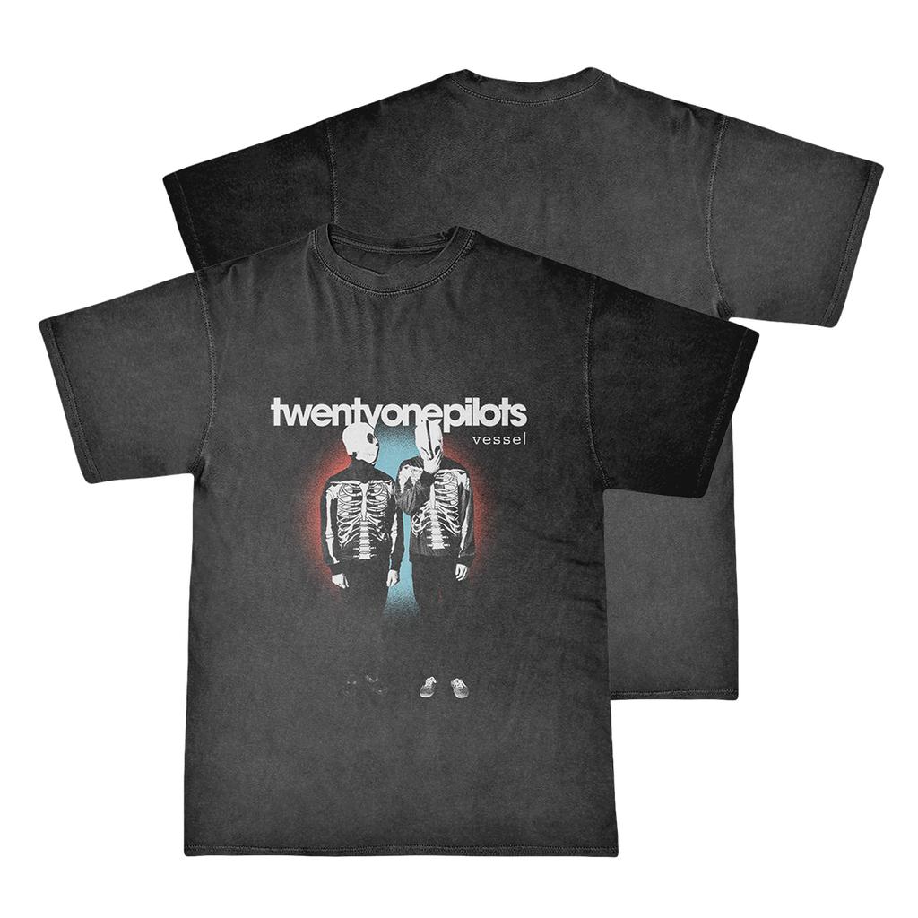 Vintage Casual T-Shirt Twenty One Pilots Band Women Men Short Sleeve Oversized Rapper Hip Hop Punk Street Harajuku Unisex Tees