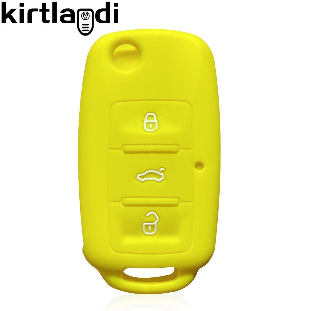 Silicone Case Key Cover Remote Fob Case for Volkswagen VW Bora Polo Jetta Passat B5 Golf 6 Beetle Caddy for Skoda Octavia Ibiza