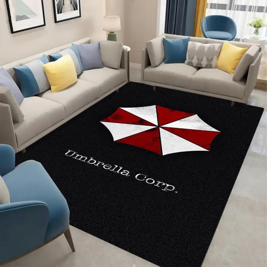 Mode Regenschirm Zombie Teppich für Wohnzimmer Schlafzimmer Dekor Bereichsteppiche Küchentür Rutschfeste Fußmatten Alfombra Geburtstagsgeschenk