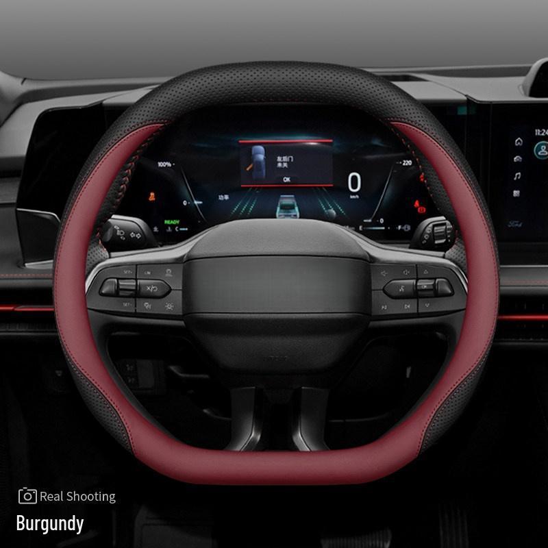 Steering Wheel Cover for Geely: Xingyue L, Dihao GS, Haoyue L, Boyue, Binrui, Vision X6, Binyue, Xingrui.