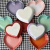 Ceramic Cat Bowl Extra Heart-Shaped Wide Anti Vomiting Stress Free Design12Cm Durable Ceramic Pet Bowl For Small Cats Dogs