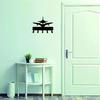 1pc "Airplane #1 Key Rack Hanger - 6 Inch Wide Metal Wall Art for Aviation Enthusiasts