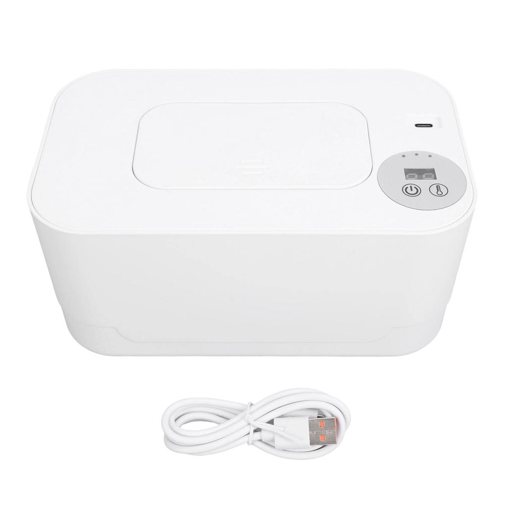 Baby Wipe Warmer Surround Heating Wet Wipe Warmer Dispenser with Night Light 3 Temperature Settings