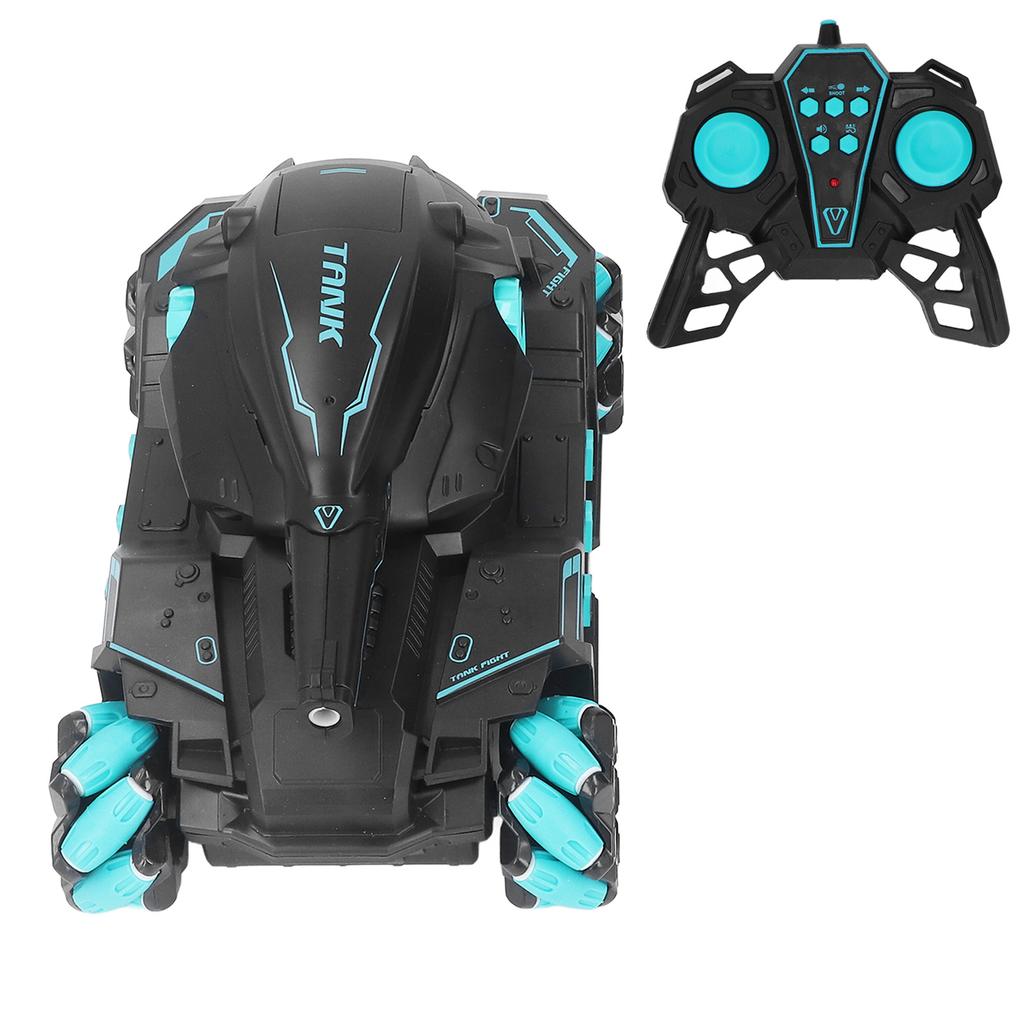 2.4Ghz RC Tank Car 1000 Pcs Water Ball Spraying 360 Degree Rotating Remote Control Vehicle Toy