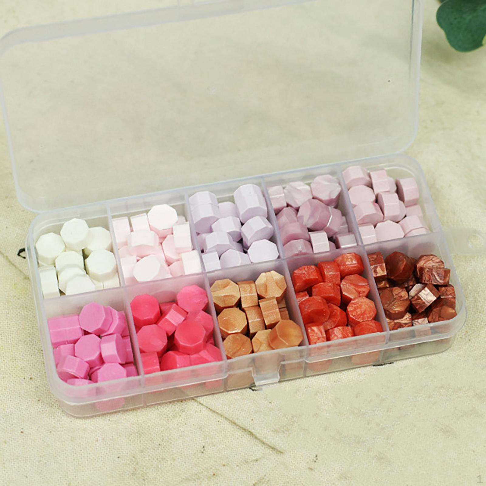 

Beads 200pcs Retro ing for Wax Stamp Sealing, Greeting Cards Sealing Making Tools, Multi Pink