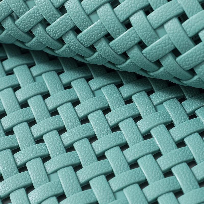 Non-Slip Bathtub Mat with Suction Cups Drain Holes Machine Washable Textured Shower Mat Durable PVC Material Bath Mat