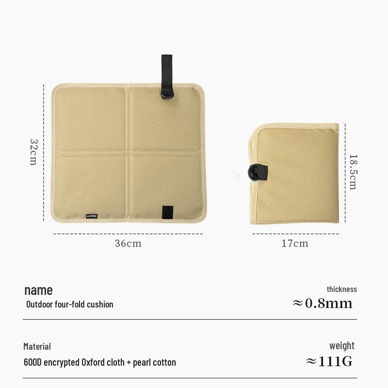 Waterproof Folding Outdoor Mat: Thick, Portable, Moisture-Proof Ground Pad for Camping, Hiking, and Picnics