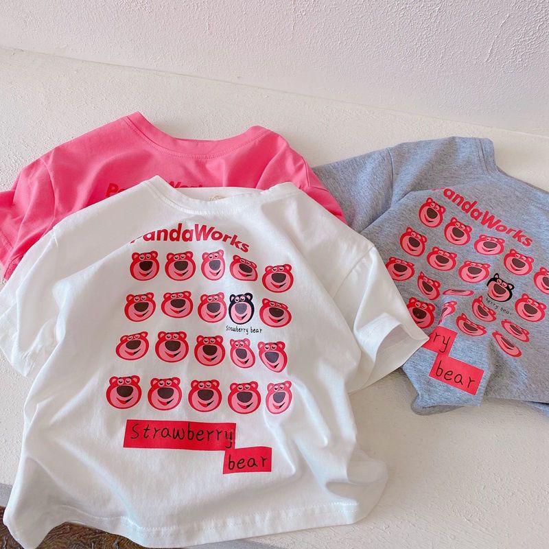 Boys and Girls Summer Short Sleeved Children's Clothing Half Sleeved Summer Clothing Casual Loose Baby Top T-shirt