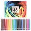 48pcs Oil Based Colored Pencils for Adults with Color Wheel Coloring Drawing Art School Supplies for Kids