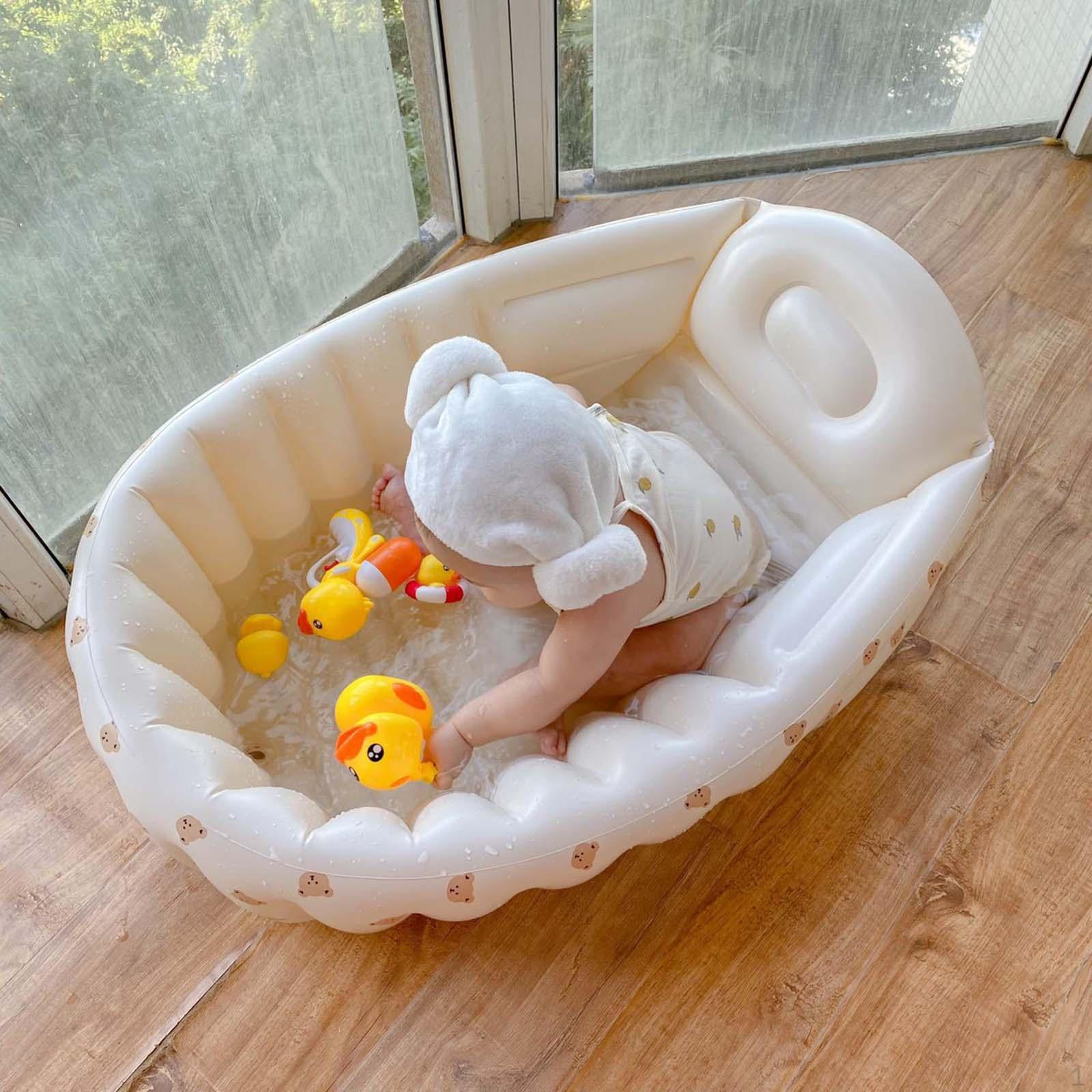 

переносной надувной бассейн для младенцев и малышей - компактный, складной Bear Head